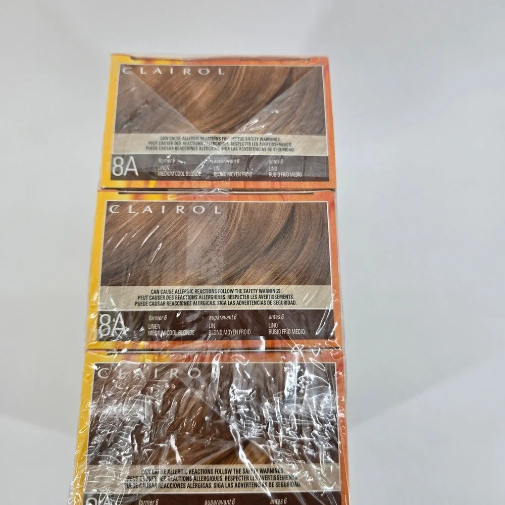 Clairol Natural Instincts Hair Color 8A Medium Cool Blonde 3 Pack New